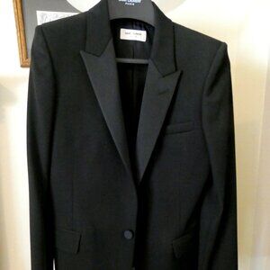New Authentic Womem SAINT LAURENT Le Smoking Jacet Uniform